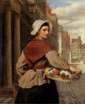 William Powell Frith : The Flower Seller